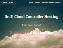 Tablet Screenshot of cloudunifi.com